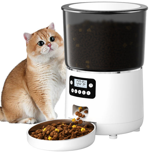 Smart WiFi Pet Feeder – Voice Recorder, Timer & Large Capacity Bowl